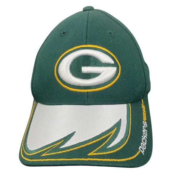 NFL Other - NFL Green Bay Packers Hat Adjustable Green White Yellow Embroidered Football Cap